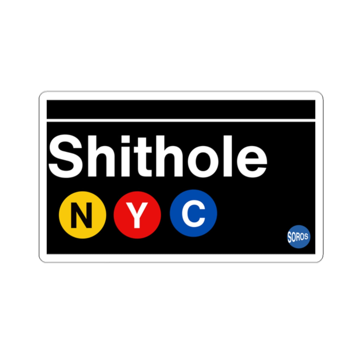 Shithole NYC - Sticker